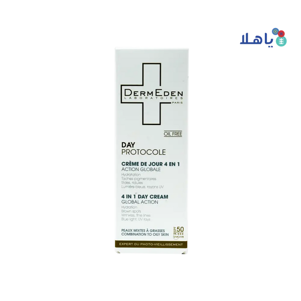 Derm Eden 4-in-1 Day Cream Global Action - Oily Skin